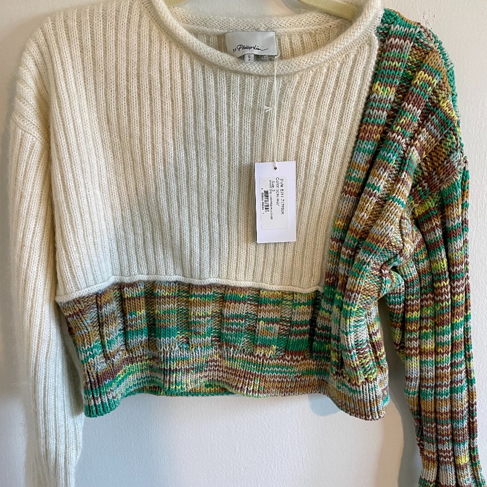 3.1 Phillip Lim - space dye cropped wool pullover